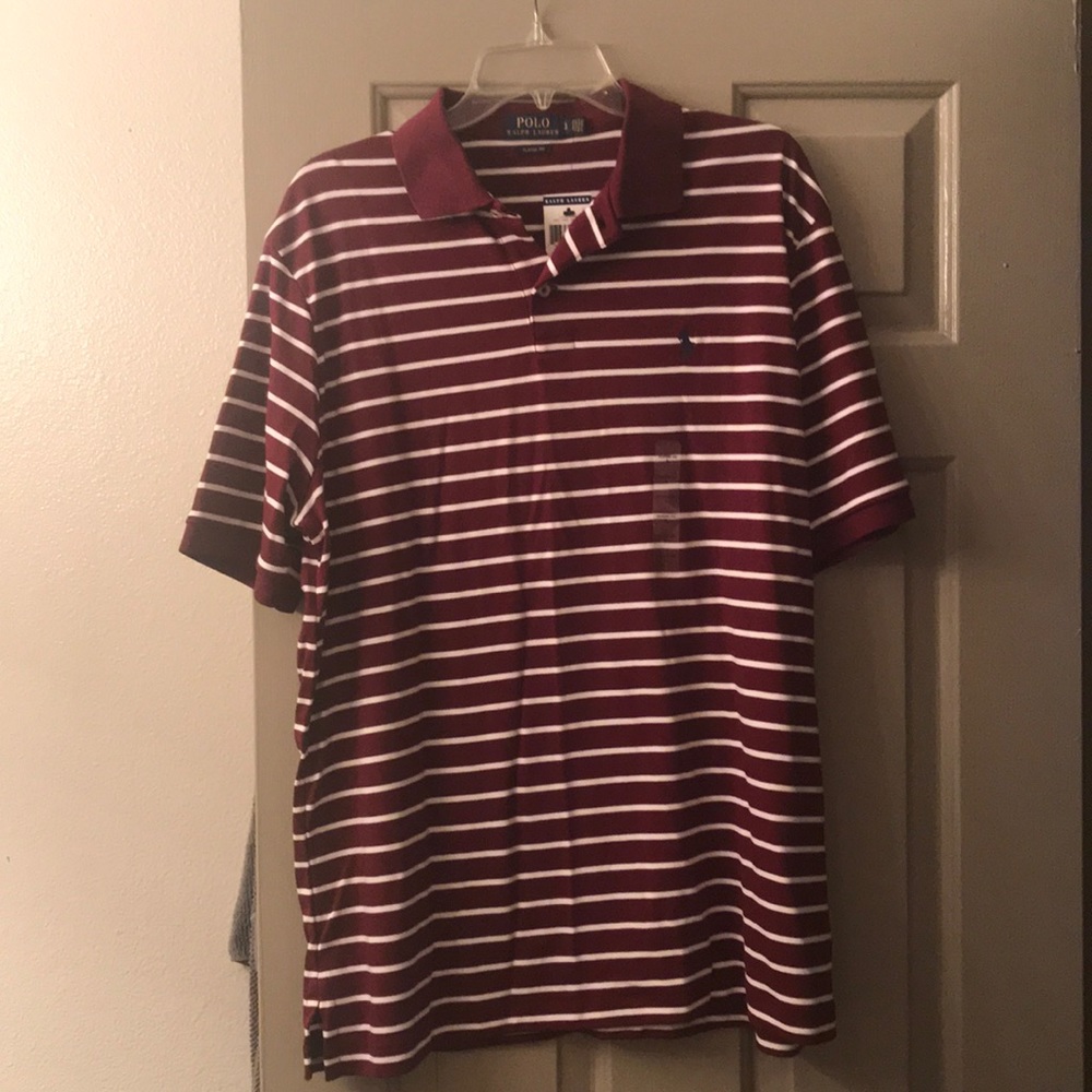 NWT Large Men’s Polo by Ralph Lauren Maroon Polo